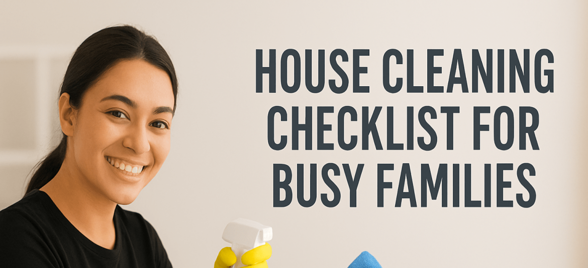 House cleaning checklist